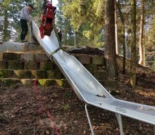 Bauarbeiten am Spielplatz